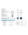 BOMBILLA LED - E27 OPAL ESTÁNDAR - 9W - 3000K - 1000Lm - 360º